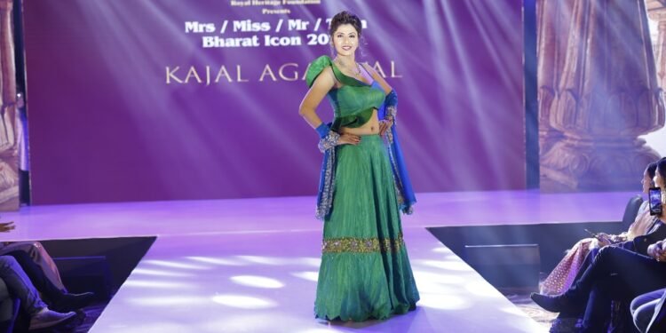 Jyoti Saxena Steals The Show With Her Stunning Walk As A Show Stopper For Ace Designer Kajal Agarwal