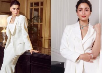 Who Wore it Better Actresses Urvashi Rautela and Alia Bhatt Slay The White Pantsuit Look As the duo takes the styling a notch higher