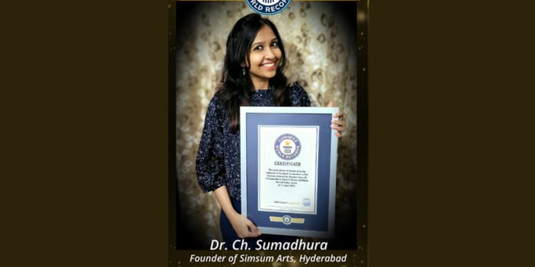 Dr Sumadhura of Hyderabad-based SimSum Arts on the Guinness World Records