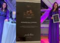 Social Activist and Philanthropist Nidarshana Gowani honored as Top 50 Influential Indians across the World at Icon