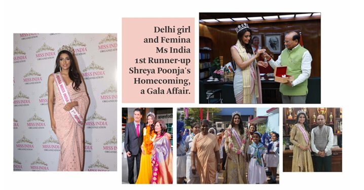 Delhi girl and Femina Miss India 2023 1st Runner-Up Shreya Poonja’s homecoming, a gala affair!
