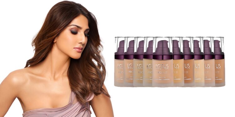 Actress Vaani Kapoor, Lotus Makeup, Proedit Silk Touch Foundation, Lotus Make-up Proedit Silk Touch Foundation, Lotus Herbals webstore