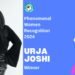 Urja Joshi gets Phenomenal Women Recognition for her contribution to Literature