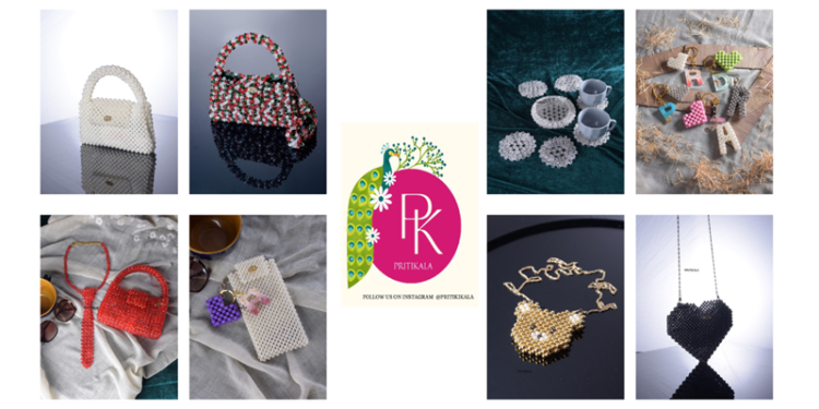 PRITIKALA, mother-daughter duo, bags, keychains, handcrafted accessories