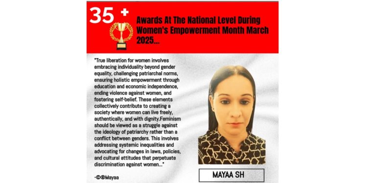 Mayaa SH, Women's Empowerment Month March 2025, prominent feminist philosopher and activist,