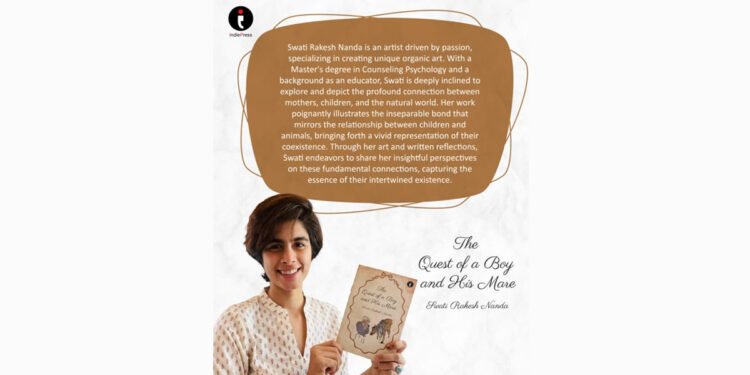 Author Swati Rakesh Nanda, The Quest of a Boy and His Mare,