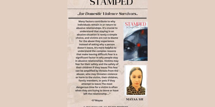 Mayaa SH, Stamped : For Domestic Violence Survivors book,