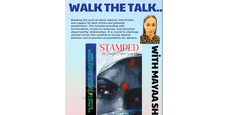 Mayaa SH, Stamped: For Domestic Violence Survivors book, prominent women's rights activist, author,